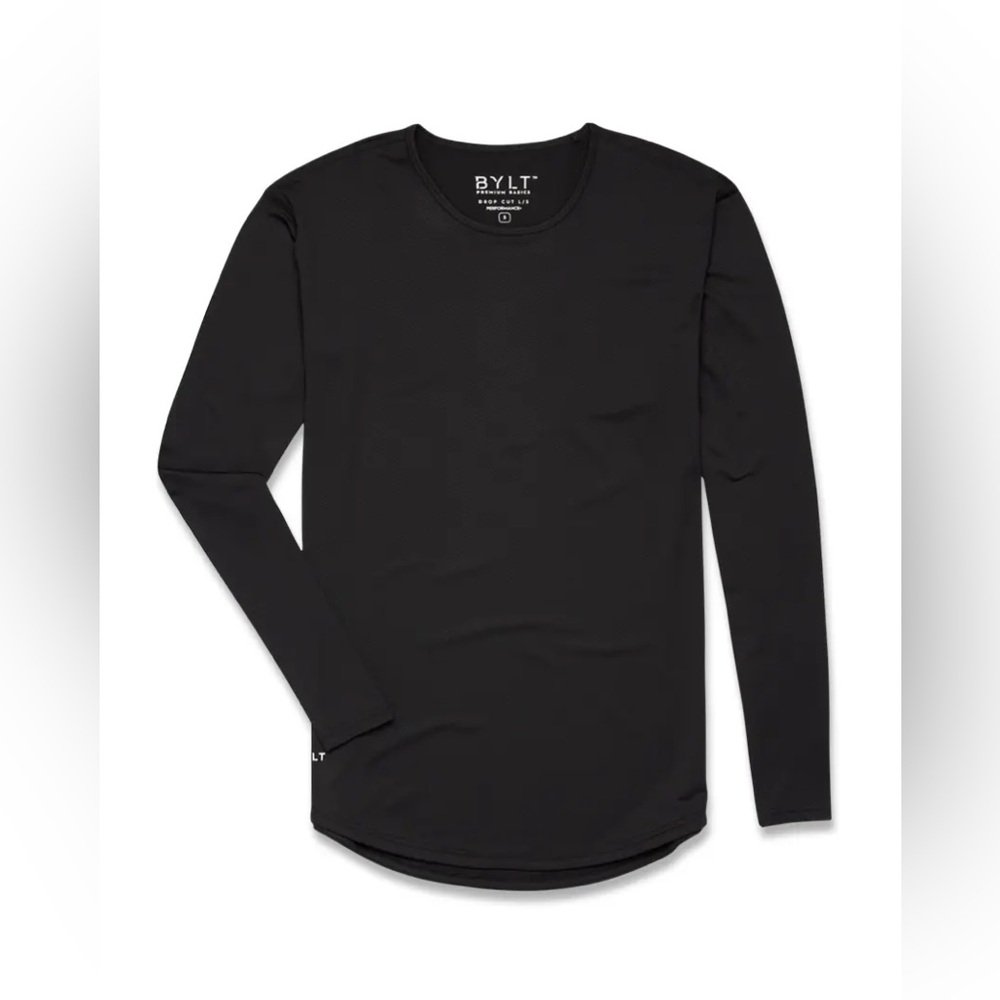 BYLT Black Long Sleeve Shirt | Performance Shirt